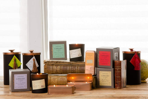 Paddywax Candles TRL01Z Library Collection Scented Travel Tin Candle, Edgar Allan Poe...
