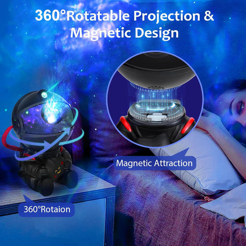 Astronaut Galaxy Projector,Star Projector Light, Kids Night Light, Nebula Star Ceiling Night Light with Remote Control for Bedroom Best Gifts for ...