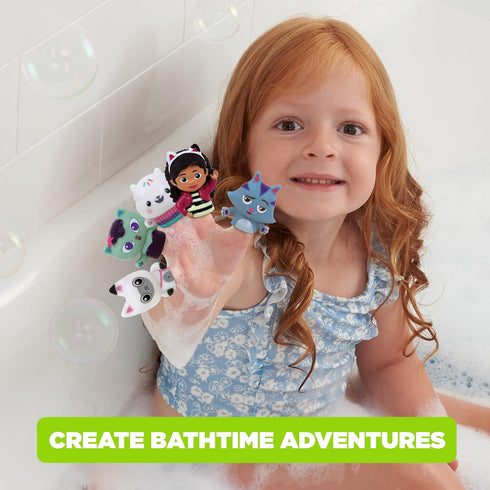 NBC Universal Gabby's Dollhouse Bath Finger Puppets, 10 Pc - Party Favors, Educational, Bath Toys, Story Time, Beach Toys, Playtime, Stocking Stuf...
