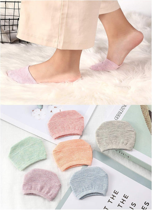 SATINIOR 8 Pairs Toe Topper Socks for Women, Mule Toe Topper Liner Half Socks Cotton Seamless...