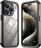 Designed for iPhone 15 Pro Case Waterproof,IP68 Underwater Heavy Duty Shockproof Built-in Screen Protector Phone Case,Black/Clear...