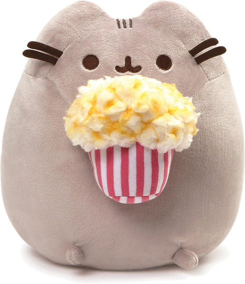 GUND Pusheen Snackables Popcorn Cat Stuffed Plush, Gray, 9.5 in...