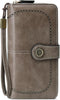 Women Fashion Zip Around Wallet Large Capacity Long Purse Credit Card Phone Holder Clutch with RFID Blocking and Wristlet Strap...