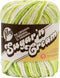 Lily Sugar 'N Cream The Original Ombre Yarn, 2oz, Gauge 4 Medium, 100% Cotton, Key Lime Pie - Machine Wash & Dry...