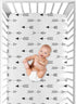 Sweet Jojo Designs Black and White Arrow Boy, Girl, Unisex/Gender Neutral Baby Fitted Crib Sheet for Infant Newborn Nursery Toddler Bed Room Stand...