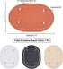 PH PandaHall 4pcs Crochet Bag Bottom, 5.7 x 4.3 Inch Oval Bottom Bag Leather Bottom Shaper Pad Small Purse Bottom for Bags Cushion Base with Holes...