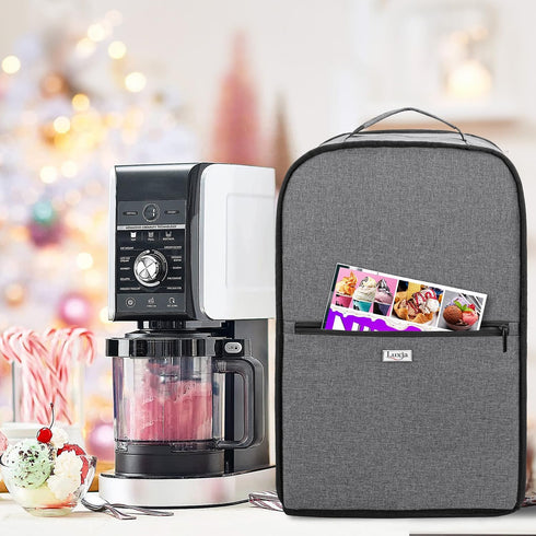 LUXJA Dust Cover Fits for Ninja CREAMi NC501, NC301, NC299AMZ, Ice Cream Maker Dust Cover Compatible for Ninja Ice Cream Maker Machine with Access...
