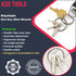Keychain Hex Key Allen Wrench Multi-Tool Set - Metric 2, 2.5, 3, 4, 5, 6 mm...