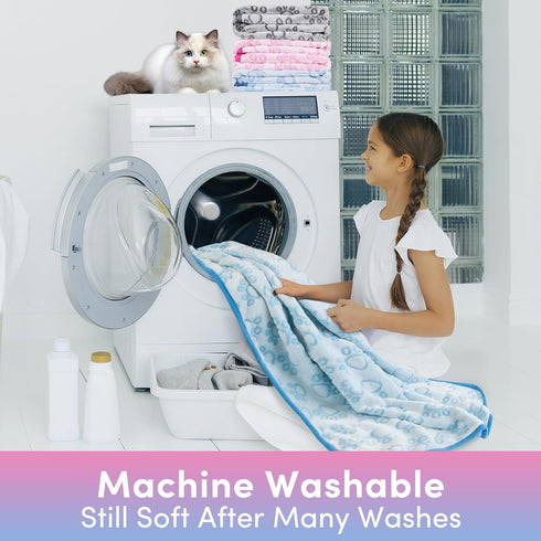 Stuffed 3pcs Premium Soft Dog Blankets for Small Dogs, Cat Blanket Calming Washable for Bed Couch Crate Protection Cover, Dog Puppy Kitten Essenti...