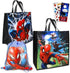 Marvel Spider-man Tote Bag Bundle - Spiderman Tote Bag Set With Kids Spiderman Drawstring Bag And Stickers (Spiderman Reusable Tote Bag)...