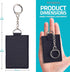 Nylon Thread Wallet - Front Pocket Minimalist Wallet for Men and Women with a Classy D-Ring and Anchor Chain - Classy Slim Wallet Card Holder (Bla...
