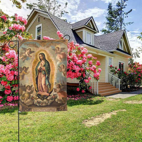 YISHOW Our Lady of Guadalupe Mother Of God Garden Flag Double Sided Vertical Holly Mary Blessed Virgin Mary Religious House Flags Yard Signs Outdo...