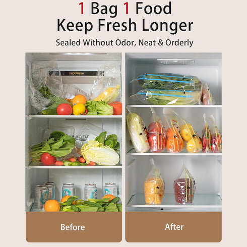10pcs Cartoon Panda Food-Safe Zip Seal Food Storage Bags,Secure Seal For Home & Travel, For Storing Fruits, Vegetables...