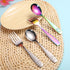 Pimoys 12 Pieces Toddler Utensils Kids Rainbow Silverware Set, Stainless Steel Childrens Safe Forks and Spoons, Metal Kids Cutlery Set, Dishwasher...