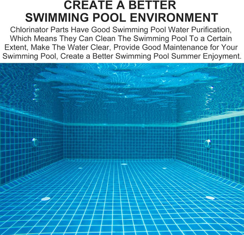 CL200 Offline Chlorinator Hose Swimming Pool Tubing Connection Kit with Saddle Connectors Clamps and Check Valve Control Valve Fits for CLX220PAK,...
