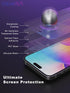 Compatible for iPhone 14 Pro Privacy Screen Protector 6.1 Inch, Purple Gradient Anti Spy Anti Blue Light HD Screen Protector Tempered Glass Easy I...