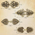 10 Pieces Vintage Sweater Swirl Clip Cape Cloak Clips Retro Cardigan Clip Shawl Collar Clasp Dress Shirt Brooch Clip for Girl Women Antique Swirl ...