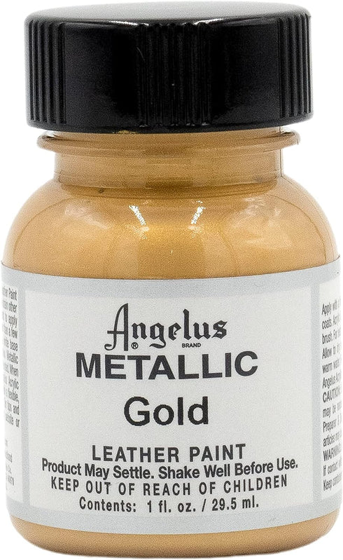 Angelus Metallic-1 oz Leather Paint, Gold...