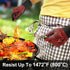 BBQ Gloves, BBQ Accessories 1472? Extreme Heat Resistant, Grilling Gloves Silicone Non-Slip Oven Mitts, Kitchen Gloves for BBQ, Grilling, Cooking,...