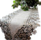 Sophisticated Floral Lace Dresser Scarf 65" Neutral Earth Tones or Mantel Scarf Table Runner...