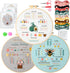 Embroidery Kit for Beginners Adults: 3 Embroidery Kit, Includes Stamped Patterns, Hoop, Needles and Color Threads, Full Range Accessories, Cross S...