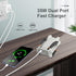 35W Dual Ports USB-C Charger with 6.6ft Charging Cable for DJI Mini 4 Pro,Mini 3/2/2 SE,Mavic Mini Drone,Aavta,Action 3/4,RC/RC 2 Remote Controlle...