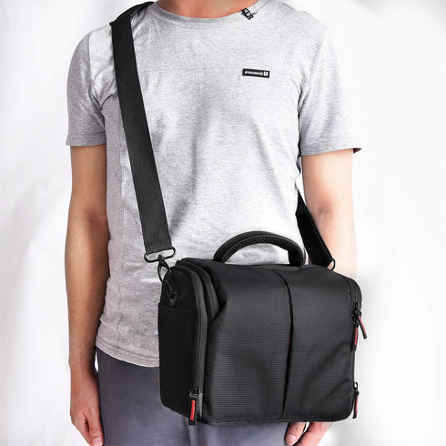 FOSOTO Camera Case Bag Compatible for Nikon D3300 D3400 D5300 D5500 D5600 D7200 D7100 D500 D90 D60 D750 D810 D610,Canon EOS Rebel T5i T6 T7i XT SL...