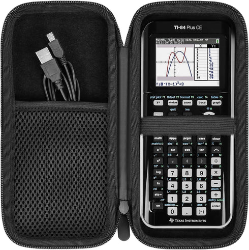 Graphing Calculator Case for Texas Instruments TI-84 Plus CE, Carrying Box Protective Case for TI-83 Plus CE Ti-85 Ti-89 Ti-82 Plus/C CE ,Hard EVA...