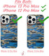 Sonix Phone Case for iPhone 13 Pro Max / 12 Pro Max | Compatible with MagSafe | 10ft Drop Tested | Ripple...