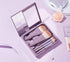 Portable Travel Makeup Brush Set, 5pcs Mini Easy-taken Complete Function Cosmetic Brushes Kit with Case and Mirror...