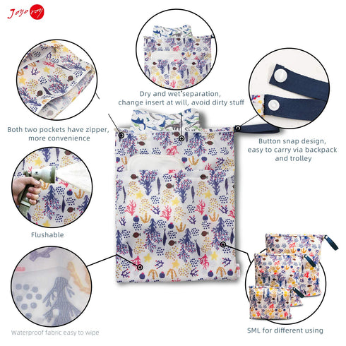 Joyo roy Baby Bag Dry Bag Wet Bags Wet Dry Bags for Diaper Bag Dry Bag Waterproof Wet Bags for Baby Diaper Bag Wet Dry Bag Waterproof Bag Waterpro...