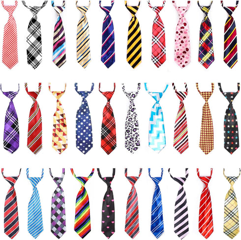 Segarty 30 PCS Dog Neckties, Adjustable Dog Ties Dog Neck Ties and Bows for Medium Large Dog Festival Formal Bulk Pet Bowties Collar Grooming Dogs...