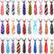 Segarty 30 PCS Dog Neckties, Adjustable Dog Ties Dog Neck Ties and Bows for Medium Large Dog Festival Formal Bulk Pet Bowties Collar Grooming Dogs...