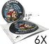 Intruder & Thief Deterrent Stickers - Security House Alarm & Security Camera - 6 Round Stickers - 9.5cm...