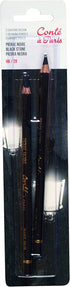 Conté à Paris Pierre Noire HB and 2B Drawing Pencils (Pack of 2)...