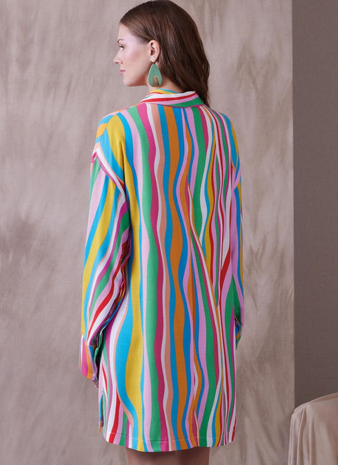 Vogue Misses' Button-Front Shirt Dress Sewing Pattern Packet, Design Code V1933, Sizes 6-8-10-12-14, Multicolor...
