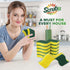 (12 Pack) Heavy Duty Scrub Sponges by SCRUBIT – Kitchen Dish, Sink and Bathroom Cleaning Scrubber Sponge - with Non-Smell Scouring Pad...