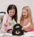 DolliBu Black Bear Plush Handbag - Super Soft Plush Stuffed Animal Purse for Children's Accessories, Kids Hand Bag Toy Purse, Pretend Play, Fluffy...