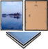12x16 Picture Frame For Wall, Display Pictures 12x16 Poster Frame for Pictures, Certificates, Awards, Medals and Photos Frame,Silver-Black,1Pack...
