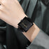 Minimalist Square Watches for Women, Waterproof Womens Leather Watch, Analog Women's Wrist Watches Quartz Ladies Watches for Small Wrists Thin Wat...