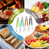 4Pcs Stainless Steel Kitchen Tongs, Serving Tongs for Cooking, 10" Metal Food Tongs with Non-Slip Comfort Grip, Non-Stick Cooking Tongs High Heat ...