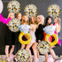 KatchOn, Large Disco Ball Balloons - 22 Inch, Pack of 6 | 4D Sphere Black Silver and Gold Disco Balloons for Bachelorette, Disco Party Decorations...