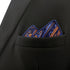S&W SHLAX&WING Men's Ties Neckties Navy Dark Blue Paisley Matching Pocket Square...