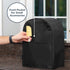 Crutello Food Processor Cover with Storage Pockets for Large Custom 11-14 Cup Processor, Ninja Blender Dust Cover - Black Food Processor Cover, La...