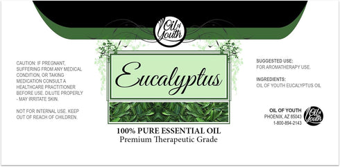 Oil of Youth Essential Oils 4oz - Eucalyptus Essential Oil - 4 Fluid Ounces - Aromatherapy Oils - Eucalyptus Oil...