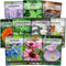 Sow Right Seeds - Large Herbal Tea Garden Seed Collection for Planting - Lemon Balm, Mint, Chamomile, Lavender, Echinacea, Borage, Hyssop, Calendu...