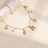 Charm Initial Necklace for Women,Dainty Gold Summer Seashell Letter Necklace Chunky Gold Starfish Necklace Boho Initial Choker Necklaces for Women...