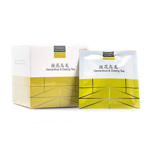 ChaWuWarmSun Osmanthus & Oolong Tea Bags,16 Tea bags,8 Count/Box(Pack of 2),Natural Osmanthus with Light Roasting TieGuanYin Oolong Tea Loose Leaf...