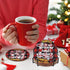 8 Pcs Christmas Word Diamond Art Coasters Kits with Holder Christmas Word Diamond Art Coaster with Cork Bases for Adults Diamond Kits Supplies for...