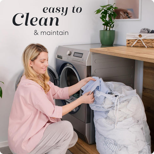 Mesh XL Laundry Bags - Pack of 2 - Large 24" x 36" - Durable, Machine Washable with Secure Drawstring Closure - Perfect for College Dorms, Laundro...